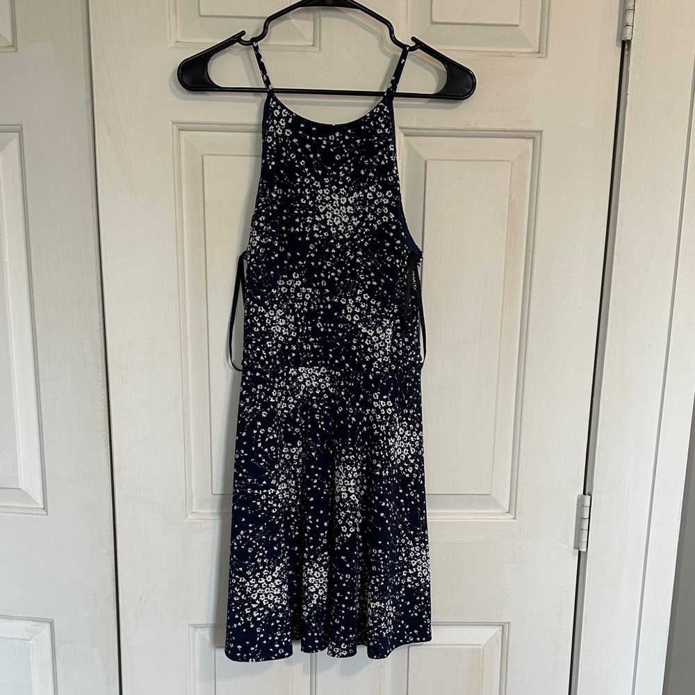 Fortune and Ivy navy and white floral dress size medium women’s